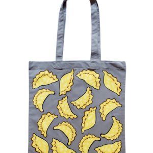 dumplings cotton bag gray color