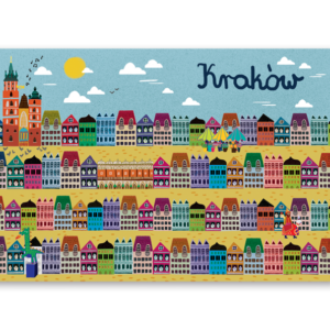 pocztówka Kamieniczki Kraków