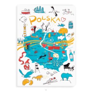 Zeszyt A5 Mapa Polski