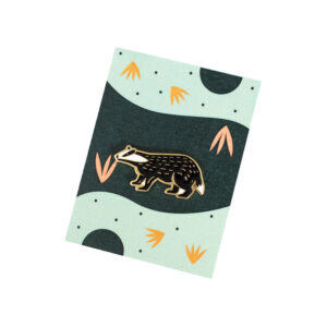 Badger enamel pin