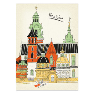 pocztówka Kraków Katedra na Wawelu