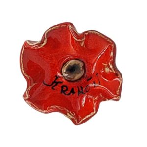 ceramic poppy magnet