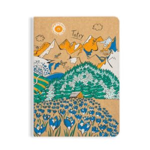 notebook A6 crocuses in the Tatra Mountains