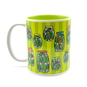 kubek ceramiczny ogórki kiszone