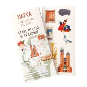 map with stickers for children in Polish