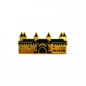 Barbikan enamelled magnet, black and gold