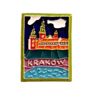 ceramiczny magnes Kraków Wawel i Wisła
