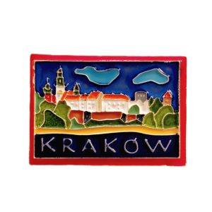 ceramiczny magnes Kraków Wawel noc