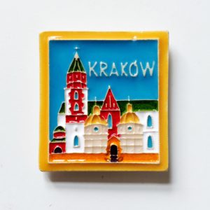 ceramiczny magnes Kraków Katedra na Wawelu dzień
