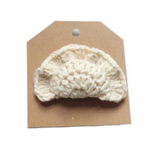 pin dumpling made of ecru cotton
