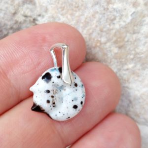 porcelanowy kot zawieszka nr 3