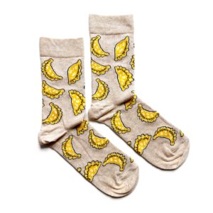 beige dumpling socks