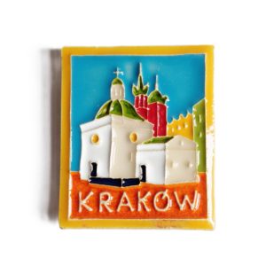 ceramiczny magnes Kraków Kościół św. Wojciecha dzień